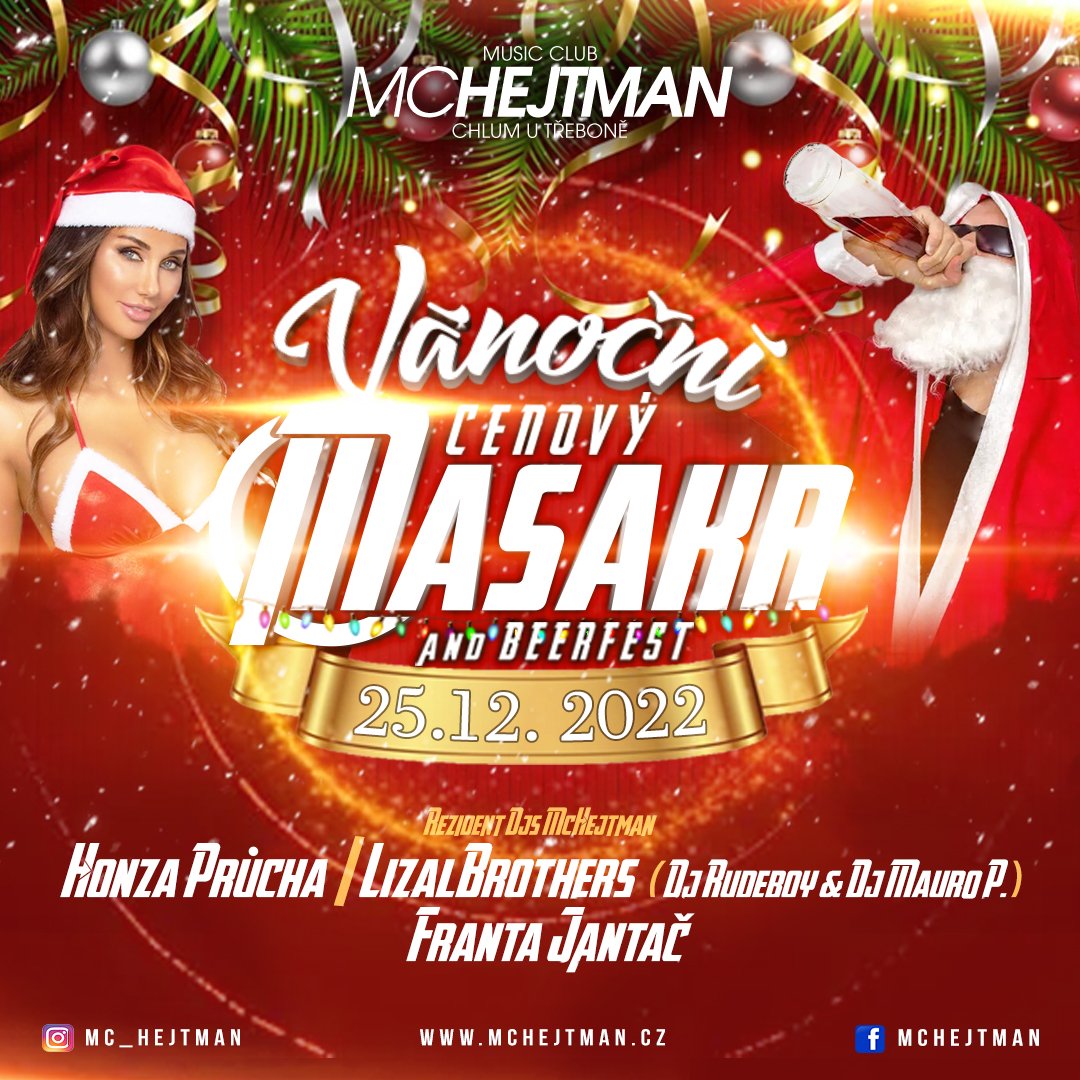 Vánoční Cenový Masakr & Beer Fest MC Hejtman 25.12.2022